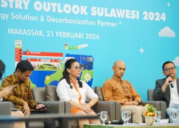 PT Pertamina Patra Niaga Regional Sulawesi saat menggelar seminar yang bertajuk “Nickel Industry Outlook Sulawesi 2024, Energy Solution & Decarbonization Partner.”