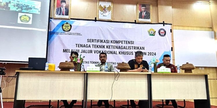Pemprov Sultra Resmi Buka Sertifikasi Kompetensi Tenaga Teknik Ketenagalistrikan di Kampus UHO
