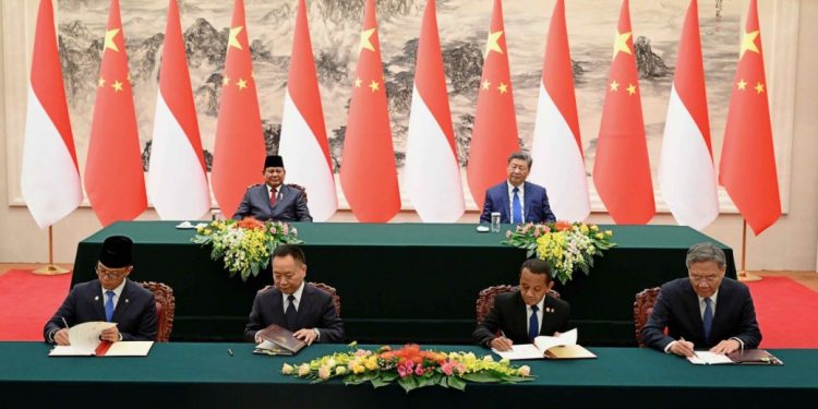 Disaksikan Presiden Xi Jinping dan Presiden Prabowo, Menteri Bahlil Tanda Tangani Dua MoU Strategis Bidang Mineral