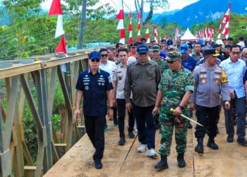 Gubernur Sultra Resmikan Pemanfaatan Perdana Jembatan Bailey di Konut